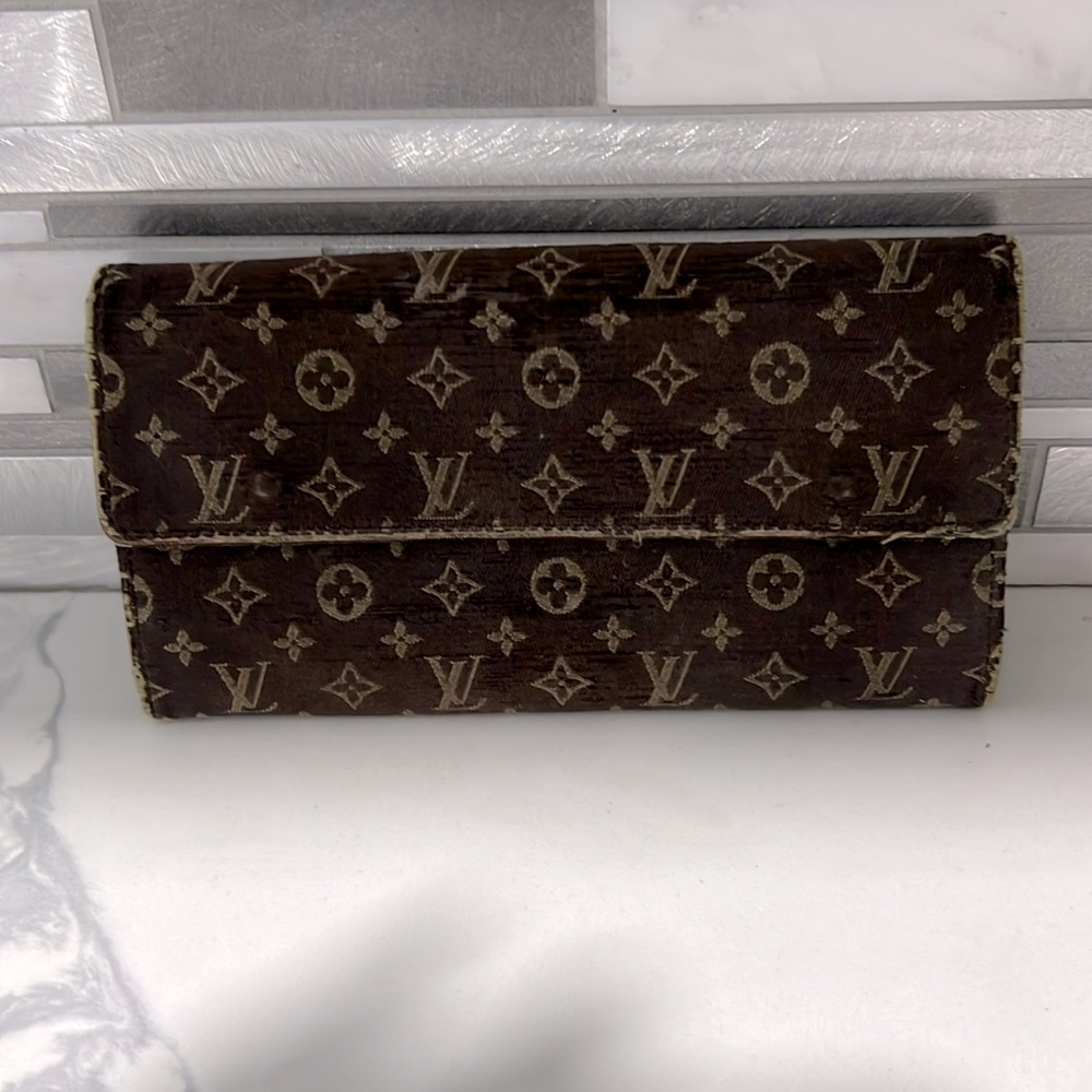 Louis Vuitton Brown Denim Wallet